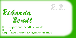 rikarda mendl business card